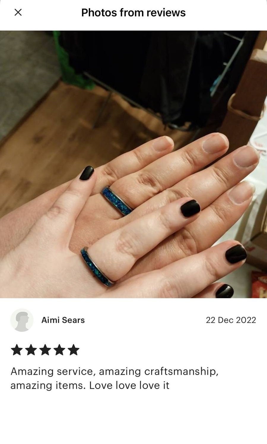 Multi Amethyst Opal, Tungsten Carbide Wedding Ring Set